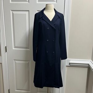 Pendleton women’s dark Navy Blue Double-Breasted Dress coat size 10 #346